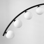Зображення Чорна люстра-дуга на 9 білих плафонів ИМ Light-Deco 2 