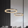 Зображення Чорна кільцева люстра з епоксидною смолою Ø 60 см ИМ Light-Deco 6 