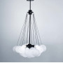 Изображение Люстра-пучок Pumpo Bubbles в чорному корпусі Ø 55 см 18 кульок ИМ Light-Deco 