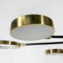 Зображення Стельова дизайнерська LED люстра латунь+чорний ИМ Light-Deco 1 
