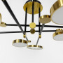 Зображення Стельова дизайнерська LED люстра латунь+чорний ИМ Light-Deco 2 