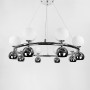 Зображення Підвісна срібна кільцева люстра з плафонами ИМ Light-Deco 1 
