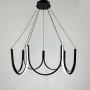 Изображение Підвісна світлодіодна чорна люстра ⌀ 70 см ИМ Light-Deco 5 