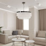 Зображення Підвісна 3-х ярусна люстра в хромованому корпусі Ø 50 см ИМ Light-Deco 1 