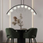 Зображення Чорна люстра-дуга на 9 білих плафонів ИМ Light-Deco 6 
