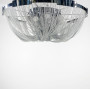 Зображення Стельова хромована люстра з переплетеними ланцюжками ИМ Light-Deco 