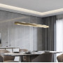 Зображення Дизайнерська видовжена люстра у латунному каркасі ИМ Light-Deco 7 