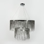 Зображення Хромована люстра з ланцюжками на 2 яруси Ø 80+50 см ИМ Light-Deco 4 