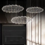 Зображення Декоративна люстра-хмаринка LED CLOUD у срібному корпусі 100х50 см ИМ Light-Deco 4 