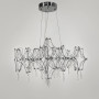 Изображение Дизайнерська невагома срібна люстра із кришталем Ø 70 см ИМ Light-Deco 5 