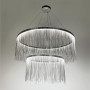 Зображення Хромована люстра з ланцюжками на 2 яруси Ø 80+50 см ИМ Light-Deco 10 