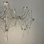 Изображение Дизайнерська невагома срібна люстра із кришталем Ø 70 см ИМ Light-Deco 