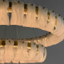 Зображення Подвійна латунна Led люстра з скляними пластинами Ø80+50 см ИМ Light-Deco 4 