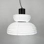 Изображение Люстра у чорному корпусі з білим абажуром Ø 40 см ИМ Light-Deco 4 