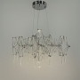 Изображение Дизайнерська невагома срібна люстра із кришталем Ø 70 см ИМ Light-Deco 6 