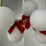 Зображення Золота видовжена люстра на 14 білих плафонів ИМ Light-Deco 7 
