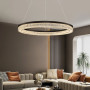 Зображення Чорна кільцева люстра з епоксидною смолою Ø 80 см ИМ Light-Deco 3 