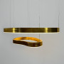 Зображення Ефектна золота люстра на 2 яруси 65х55 см та 45х30 см ИМ Light-Deco 3 