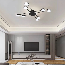 Люстра стельова LED Light House LF-17450/8 70W, колір чорний