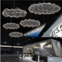 Изображение Декоративна люстра-хмаринка LED CLOUD у срібному корпусі 120х63 см ИМ Light-Deco 3 