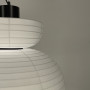 Изображение Люстра у чорному корпусі з білим абажуром Ø 50 см ИМ Light-Deco 5 