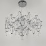 Изображение Дизайнерська невагома срібна люстра із кришталем Ø 70 см ИМ Light-Deco 1 