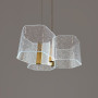 Зображення Підвісна люстра на 3 сегменти з іскристого акрилу Ø35 см ИМ Light-Deco 1 