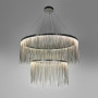 Зображення Хромована люстра з ланцюжками на 2 яруси Ø 80+50 см ИМ Light-Deco 6 