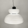 Изображение Люстра у чорному корпусі з білим абажуром Ø 50 см ИМ Light-Deco 4 