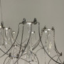 Изображение Дизайнерська невагома срібна люстра із кришталем Ø 70 см ИМ Light-Deco 7 