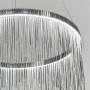 Зображення Хромована люстра з ланцюжками на 2 яруси Ø 80+50 см ИМ Light-Deco 
