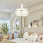 Зображення Люстра із білим фігурним абажуром 40х50 см ИМ Light-Deco 7 