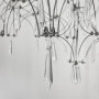 Изображение Дизайнерська невагома срібна люстра із кришталем Ø 70 см ИМ Light-Deco 2 