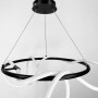 Зображення Чорна кільцева люстра з гнучкою LED стрічкою Ø95 см (кільце 60 см) ИМ Light-Deco 2 