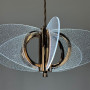 Зображення Золота люстра на 6 пластин з іскристого акрилу Ø65 см ИМ Light-Deco 1 