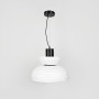 Изображение Люстра у чорному корпусі з білим абажуром Ø 40 см ИМ Light-Deco 