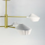Зображення Оригінальна стельова люстра Lumina Deco у золотому каркасі ИМ Light-Deco 