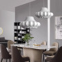 Зображення Люстра з фігурним білим абажуром Ø 60 см ИМ Light-Deco 8 