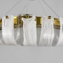 Изображение Підвісна латунна Led люстра з скляними пластинами Ø60 см ИМ Light-Deco 3 