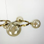 Изображение Латунна люстра Gorizia на 9 янтарних плафонів ИМ Light-Deco 2 