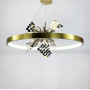 Изображение Дизайнерський світильник FELISA у золотому каркасі ИМ Light-Deco 2 