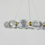 Изображение Led люстра з прозорими рельєфними кульками у латунному кільцевому корпусі Ø 58 см ИМ Light-Deco 2 