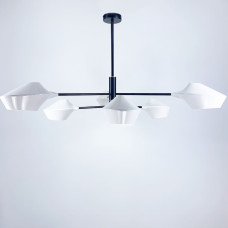 Стельова люстра Lumina Deco у чорному каркасі