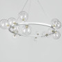Зображення Кільцева біла люстра з 18 прозорими плафонами Ø 95 см ИМ Light-Deco 