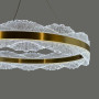 Зображення Латунна кільцева люстра з рельєфним розсіювачем Ø80 см ИМ Light-Deco 2 