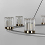 Зображення Кільцева люстра з 9 плафонами G4 у чорному корпусі Ø80 см ИМ Light-Deco 3 