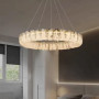 Изображение Підвісна латунна Led люстра з скляними пластинами Ø60 см ИМ Light-Deco 6 