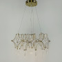 Изображение Дизайнерська невагома золота люстра із кришталем Ø 65 см ИМ Light-Deco 1 