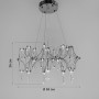 Зображення Дизайнерська невагома срібна люстра із кришталем Ø 65 см ИМ Light-Deco 10 