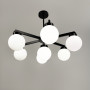 Зображення Чорна люстра на 7 білих плафонів Ø 75 см ИМ Light-Deco 4 